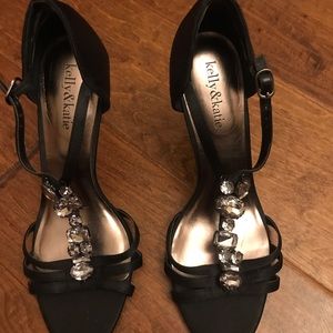 Kelly and Katie black heels